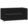 4 Piece Garden Box Set - Black Solid Pine | Hipomarket