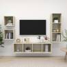 4 Piece TV Cabinet Set Sonoma Oak Engineered Wood Colour sonoma oak Quantity in Package 1 