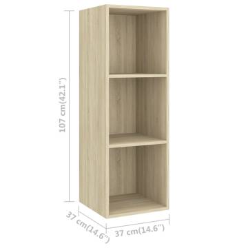 4 Piece TV Cabinet Set - Sonoma Oak | Stylish Storage Solution