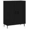 Stylish Highboard Black 69.5x34x180 cm | Hipomarket