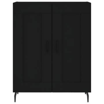 Stylish Highboard Black 69.5x34x180 cm | Hipomarket