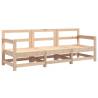 3 Piece Garden Lounge Set - Solid Pine Wood - Hipomarket