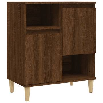 Stylish 3-Piece Brown Oak Sideboards | Hipomarket UK