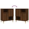 Stylish 3-Piece Brown Oak Sideboards | Hipomarket UK