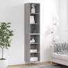 Highboard Grey Sonoma 34.5x32.5x180 cm Engineered Wood Colour grey sonoma Quantity in Package 1 Model 3 shelves 