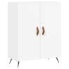 Elegant Highboard White | 69.5x34x180 cm | Engineered Wood