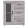 Elegant Highboard Grey Sonoma - 69.5x34x180 cm | HipoMarket