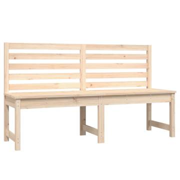 Garden Bench 157.5 cm Solid Wood Pine - Classic Outdoor Seating