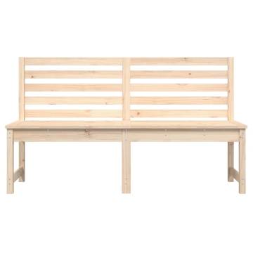 Garden Bench 157.5 cm Solid Wood Pine - Classic Outdoor Seating