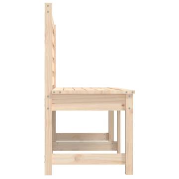 Garden Bench 157.5 cm Solid Wood Pine - Classic Outdoor Seating