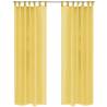 Voile Curtains 2 pcs 140x245 cm Yellow Colour yellow Size 140 x 245 cm Quantity in Package 2 