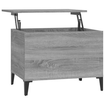 Stylish Grey Sonoma Coffee Table - Lift Top Design