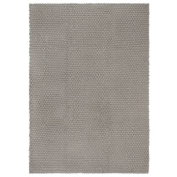 Rectangular Grey Cotton Rug 160x230 cm | HipoMarket