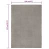 Rectangular Grey Cotton Rug 160x230 cm | HipoMarket