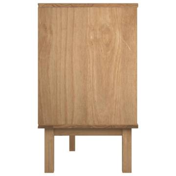 Drawer Cabinet OTTA Brown & White - Solid Wood Pine 111x43cm