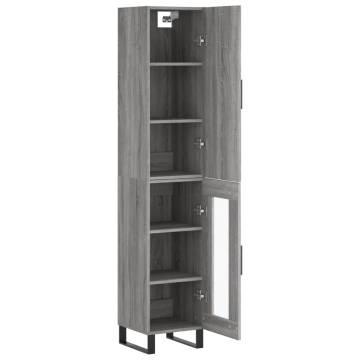 Highboard Grey Sonoma 34.5x34x180 cm - Stylish and Durable