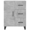 Stylish Highboard Concrete Grey - Durable & Spacious | HipoMarket