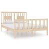 Solid Wood Bed Frame 135x190 cm Double - Classic & Durable