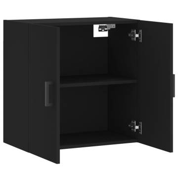 Wall Cabinet Black 60x31x60 cm – Stylish Storage Solution