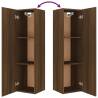 4 Piece Brown Oak TV Cabinet Set - Stylish & Practical