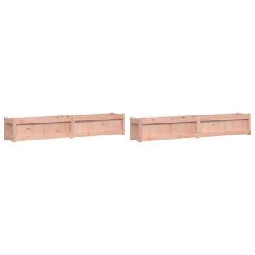 Garden Planters 2 pcs Solid Wood Douglas | Hipomarket