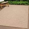 Rug 200x290 cm Jute Look Indoor and Outdoor Colour brown Size 200 x 290 cm Pattern round 