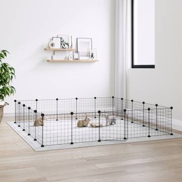 20-Panel Pet Cage with Door - Safe & Spacious 35x35 cm Steel