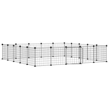 20-Panel Pet Cage with Door - Safe & Spacious 35x35 cm Steel