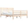 Solid Wood Bed Frame 160x200 cm - Classic & Timeless Design