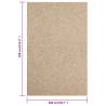 Jute Look Rug 200x290 cm - Indoor & Outdoor Comfort