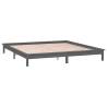 LED Bed Frame Grey 120x200 cm - Solid Wood Design