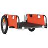 Bike Trailer - Orange Oxford Fabric & Durable Iron Construction