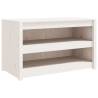 Outdoor Kitchen Cabinets - 3 pcs White Solid Pine Wood