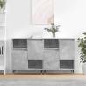 Sideboards 2 pcs Concrete Grey Engineered Wood Colour concrete grey Quantity in Package 2 