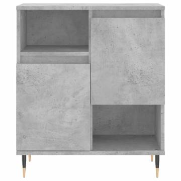 Concrete Grey Sideboards - Stylish & Durable 2 pcs Set