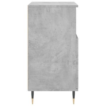 Concrete Grey Sideboards - Stylish & Durable 2 pcs Set