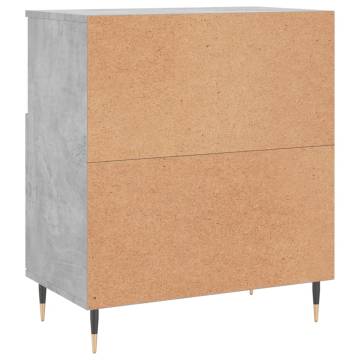 Concrete Grey Sideboards - Stylish & Durable 2 pcs Set