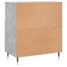 Concrete Grey Sideboards - Stylish & Durable 2 pcs Set