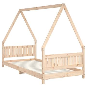 Kids Bed Frame 90x200 cm - Solid Wood Pine | HipoMarket