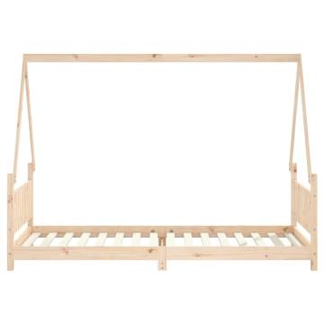 Kids Bed Frame 90x200 cm - Solid Wood Pine | HipoMarket