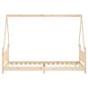 Kids Bed Frame 90x200 cm - Solid Wood Pine | HipoMarket