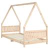 Kids Bed Frame 90x200 cm - Solid Wood Pine | HipoMarket