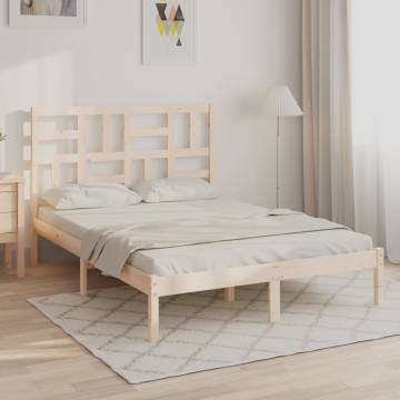 Solid Wood Bed Frame 120x200 cm - Modern & Sturdy Design