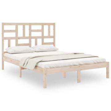 Solid Wood Bed Frame 120x200 cm - Modern & Sturdy Design