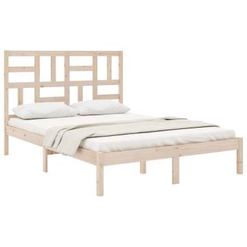 Solid Wood Bed Frame 120x200 cm - Modern & Sturdy Design