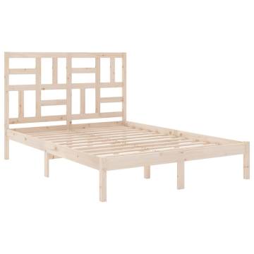 Solid Wood Bed Frame 120x200 cm - Modern & Sturdy Design