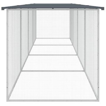 Chicken Cage with Roof - Galvanised Steel | HipoMarket UK