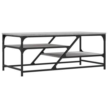 Elegant Grey Sonoma Coffee Table - 100x49x40 cm