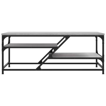 Elegant Grey Sonoma Coffee Table - 100x49x40 cm