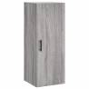 Stylish Grey Sonoma Highboard - 34.5x34x180 cm | HipoMarket